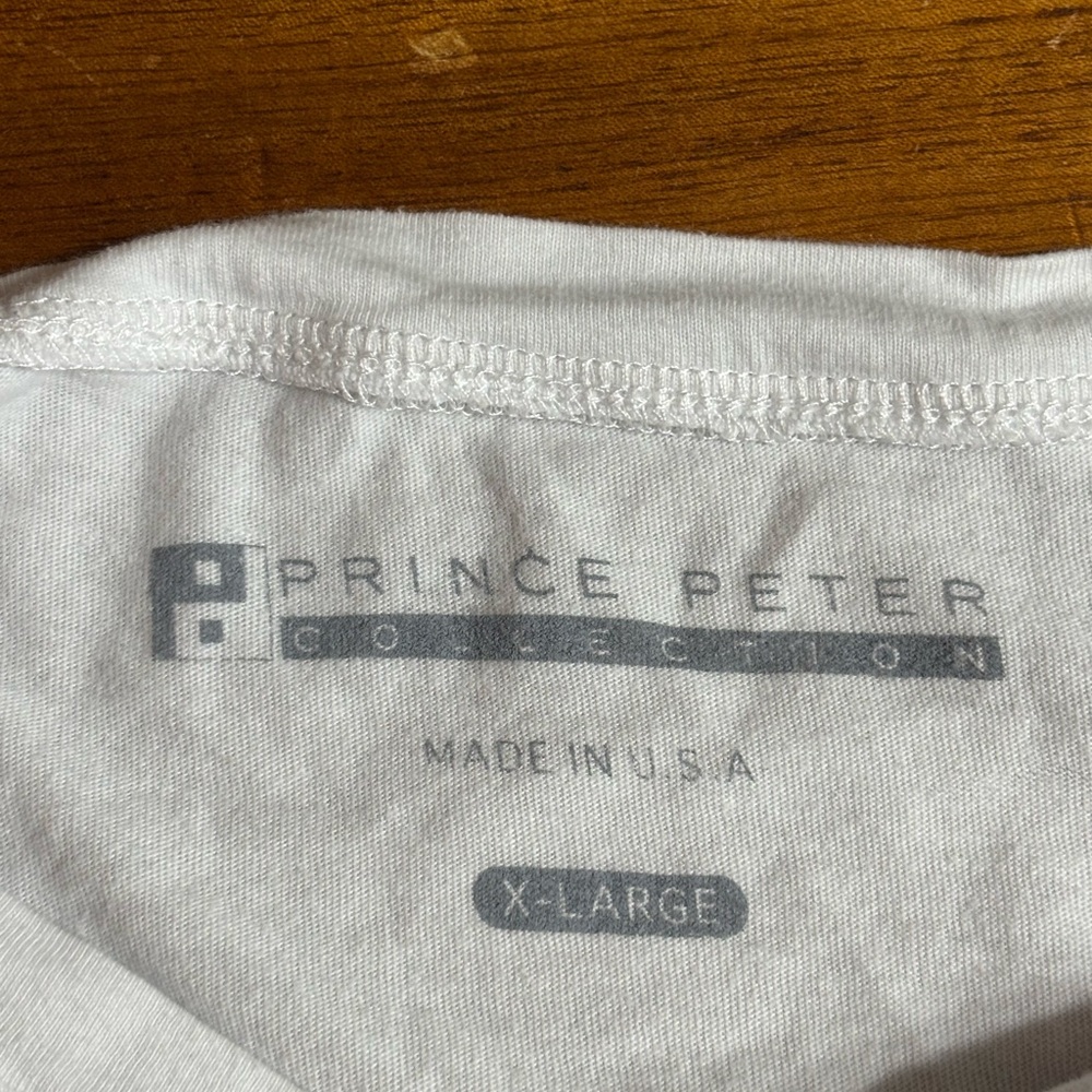 Prince Peter Collection White and Yellow Short Sleeve Tee with Smiley Design - Picture 4 of 4